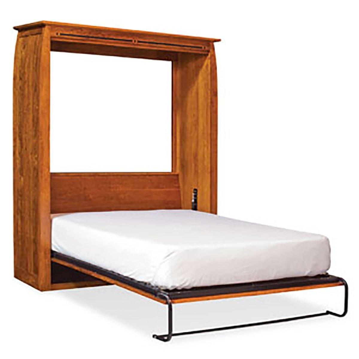 Aspen Wall Bed Bedroom Simply Amish Smooth Cherry 