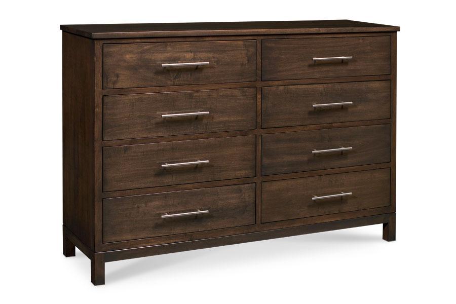 Auburn Bay 8-Drawer Dresser Bedroom Simply Amish 65 inch Smooth Cherry 