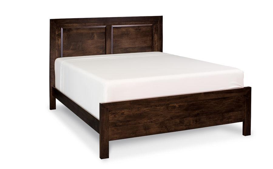 Beaumont Panel Bed Off Catalog Simply Amish California King Complete Bed Frame with Footboard Smooth Cherry