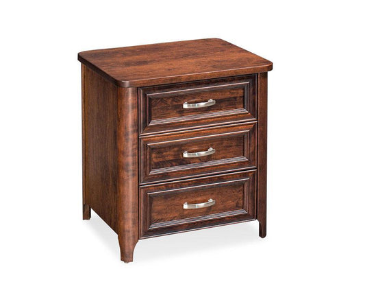 Belvedere 3-Drawer Nightstand Off Catalog Simply Amish Smooth Cherry