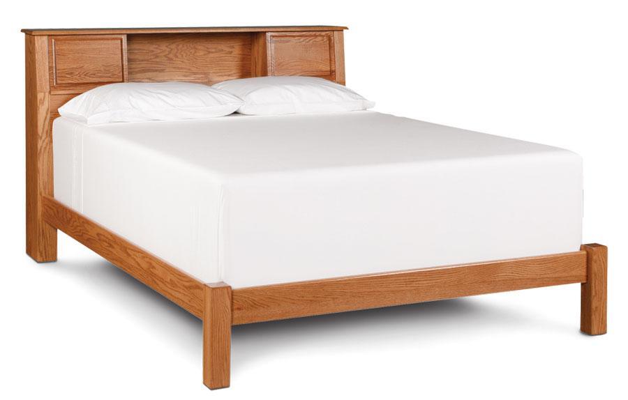 Bookcase Bed Off Catalog Simply Amish California King Complete Bed Frame with Footboard Smooth Cherry