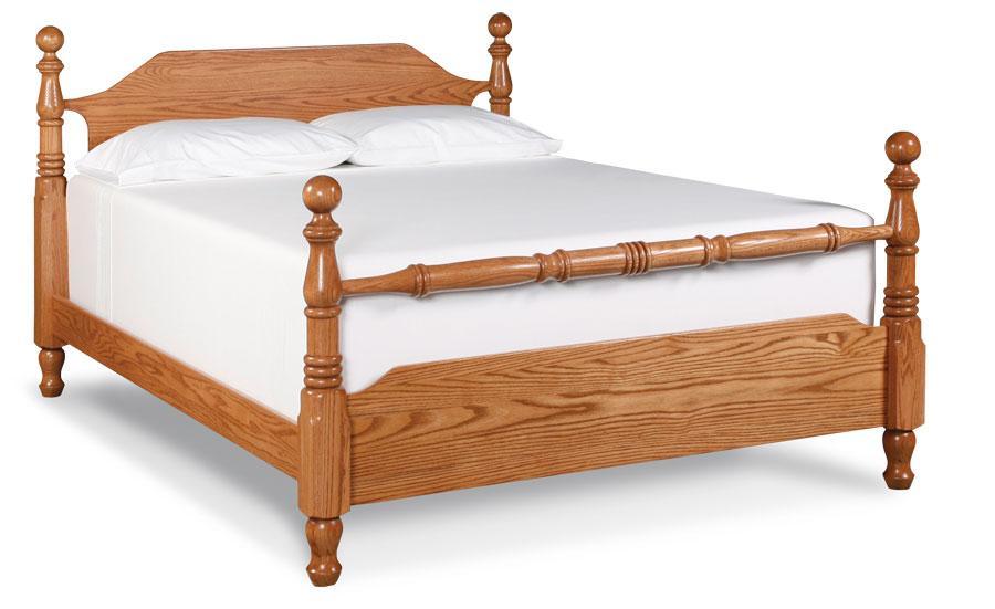 Cannonball Bed Off Catalog Simply Amish California King Complete Bed Frame with Footboard Smooth Cherry