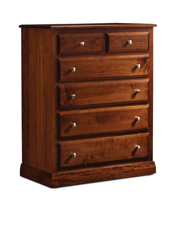 Colburn 6-Drawer Chest Off Catalog Simply Amish Smooth Cherry 