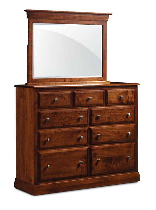 Colburn Mule Chest Mirror Off Catalog Simply Amish Smooth Cherry 