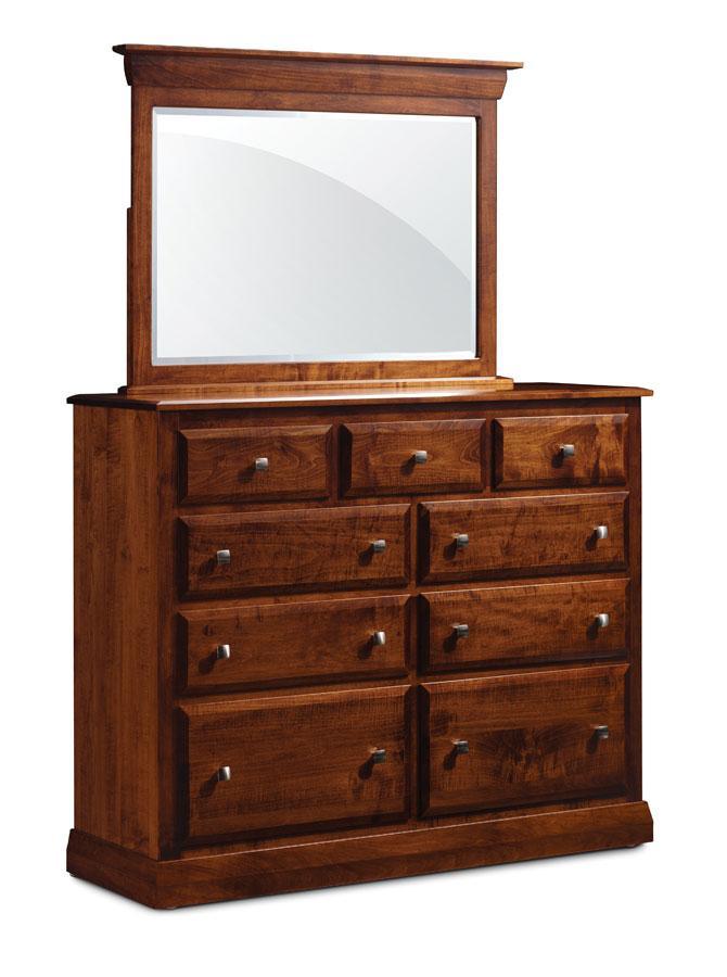 Colburn Mule Chest Mirror Off Catalog Simply Amish Smooth Cherry