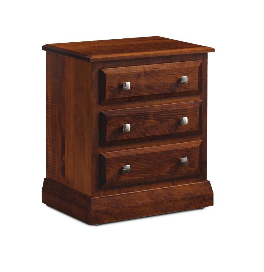 Colburn Nightstand with Drawers, Extra Wide Off Catalog Simply Amish Smooth Cherry 