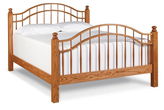 Double Bow Bed Off Catalog Simply Amish California King Complete Bed Frame with Footboard Smooth Cherry