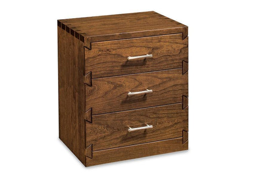 Dovetail 3-Drawer Nightstand Off Catalog Simply Amish Smooth Cherry 