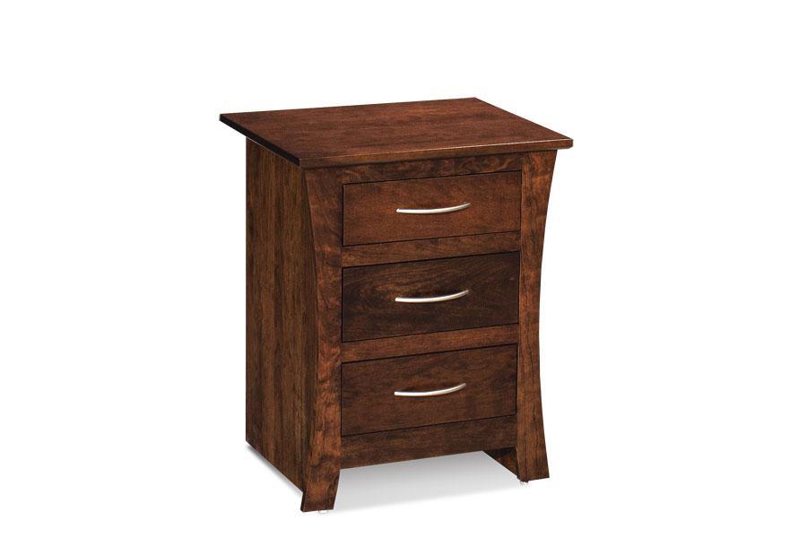 Express Ship Garrett Nightstand with Drawers Bedroom Simply Amish 
