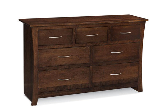 Garrett 7-Drawer Dresser Off Catalog Simply Amish Smooth Cherry