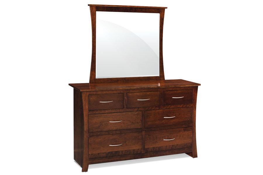 Garrett Dresser Mirror Off Catalog Simply Amish Smooth Cherry 