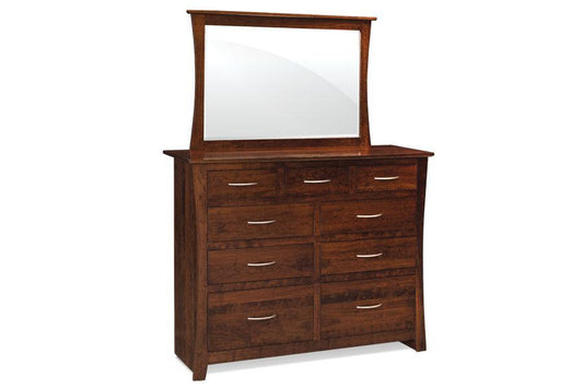 Garrett Mule Chest Mirror Off Catalog Simply Amish Smooth Cherry