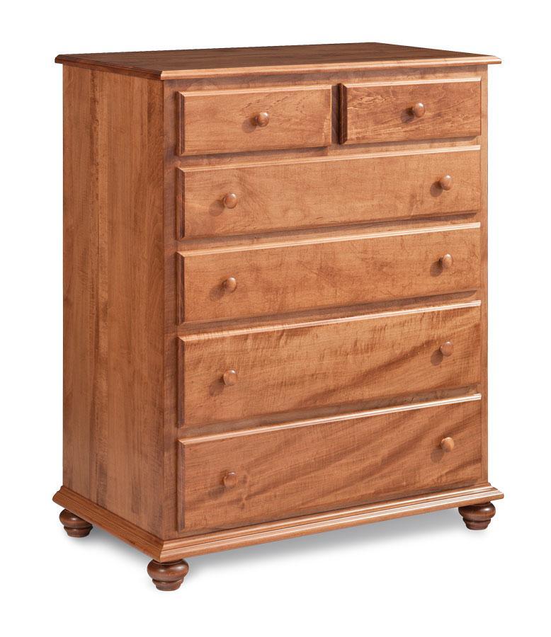Georgia 6-Drawer Chest Off Catalog Simply Amish Smooth Cherry 
