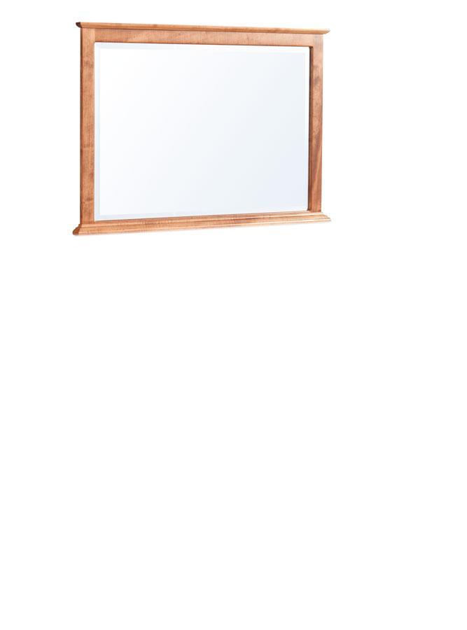 Georgia Mule Chest Mirror Off Catalog Simply Amish Smooth Cherry 