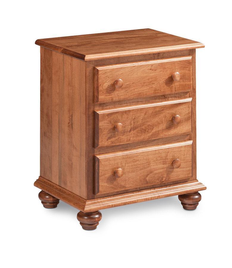 Georgia Nightstand with Drawers Off Catalog Simply Amish Smooth Cherry 
