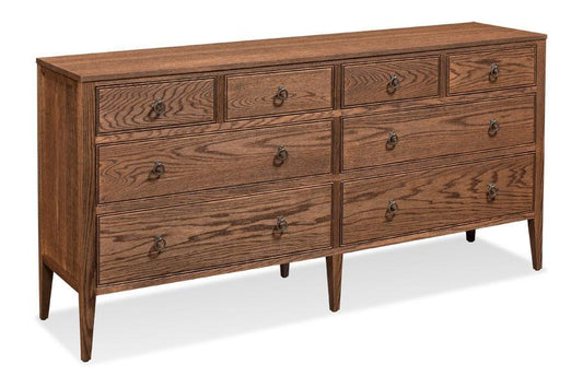 Hamptons 8-Drawer Dresser Bedroom Simply Amish Smooth Cherry 