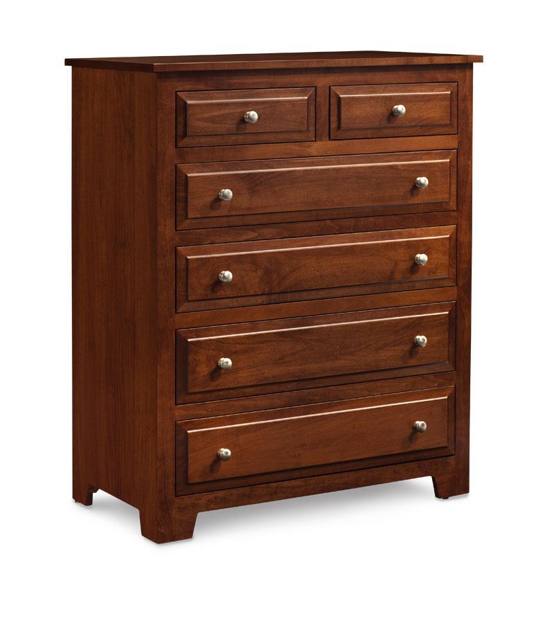 Homestead 6-Drawer Chest Off Catalog Simply Amish Smooth Cherry 
