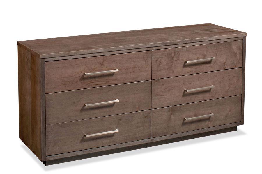 Ironwood 6-Drawer Dresser Bedroom Simply Amish 62 1/2 inch Smooth Cherry 