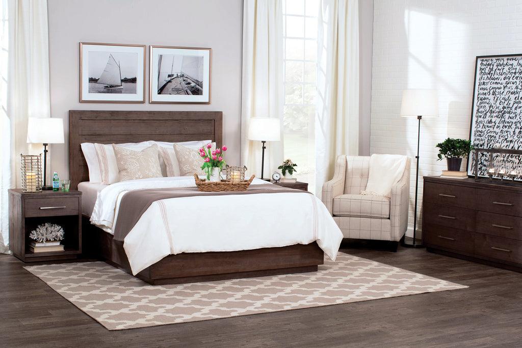 Ironwood Planked Bed Bedroom Simply Amish 