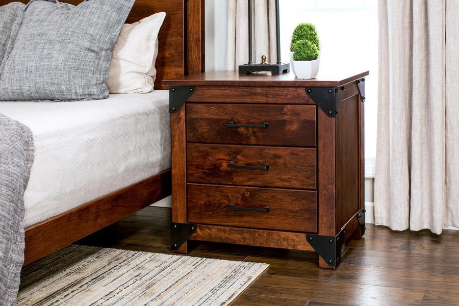 Kodiak Nightstand with Drawers, Extra Wide Off Catalog Simply Amish 