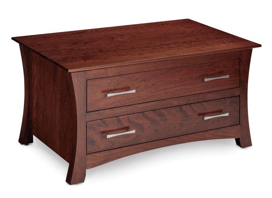 Loft Blanket Chest with False Fronts Bedroom Simply Amish Smooth Cherry 