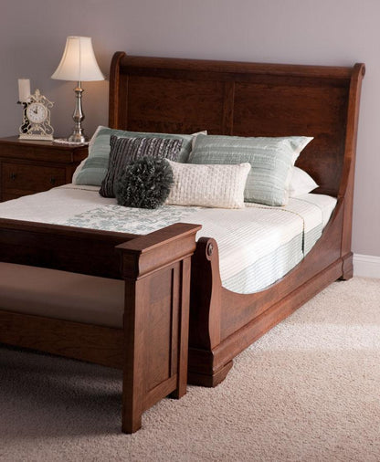 Louis Philippe Sleigh Bed Off Catalog Simply Amish 