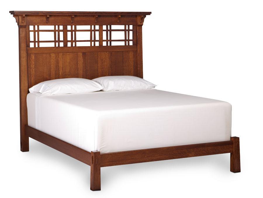 MaKayla Bed Bedroom Simply Amish California King Headboard Only Smooth Cherry