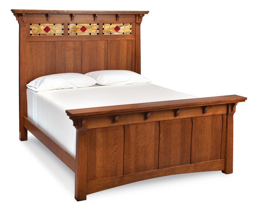 MaRia Bed Off Catalog Simply Amish California King Complete Bed Frame with Footboard Smooth Cherry