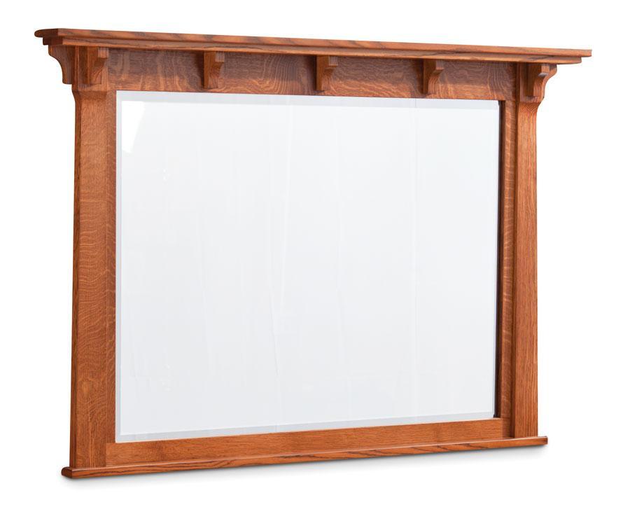 MaRyan Dresser Mirror Bedroom Simply Amish Smooth Cherry