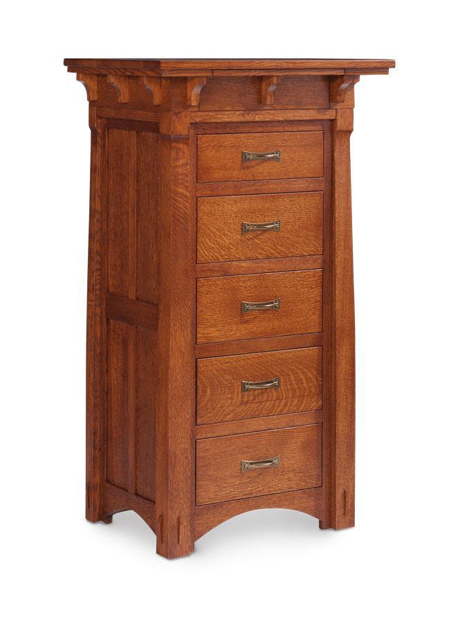 MaRyan Lingerie Chest Bedroom Simply Amish Smooth Cherry 