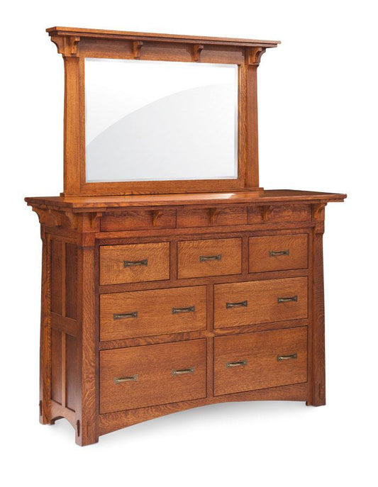 MaRyan Mule Chest Mirror Bedroom Simply Amish Smooth Cherry 