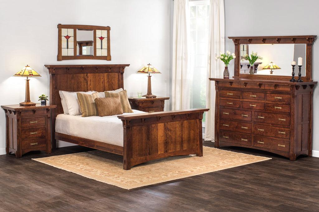 MaRyan Panel Bed Bedroom Simply Amish 
