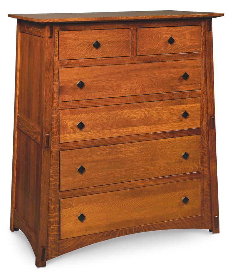 McCoy 6-Drawer Chest Bedroom Simply Amish Smooth Cherry 