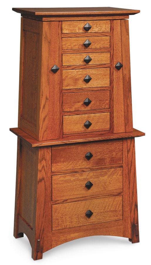McCoy Jewelry Armoire Bedroom Simply Amish Smooth Cherry 