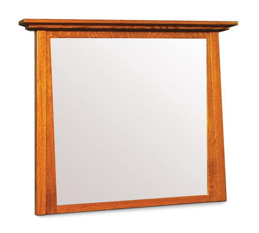 McCoy Mirror for Dresser Bedroom Simply Amish 54 1/4 inch w Smooth Cherry 