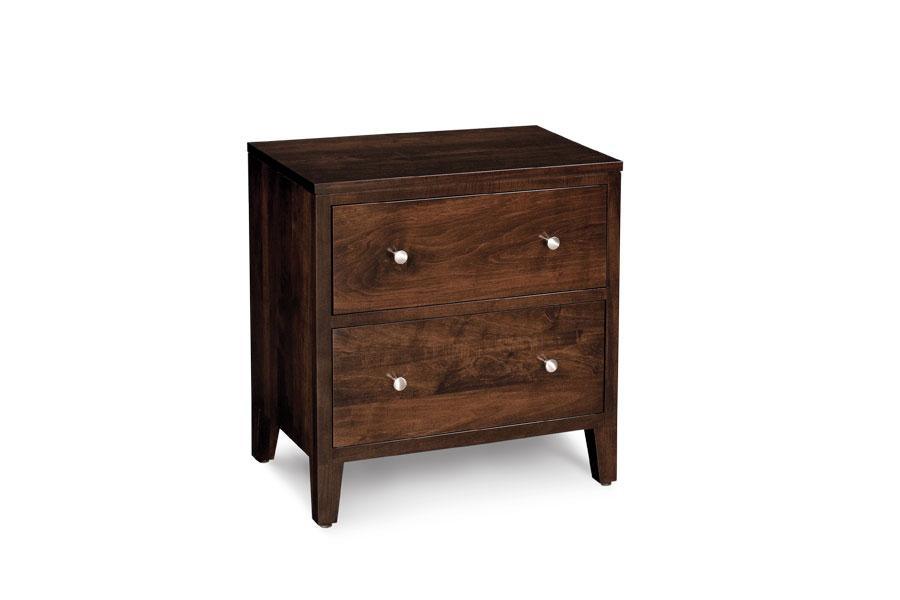 Parkdale 2-Drawer Nightstand Bedroom Simply Amish Smooth Cherry 