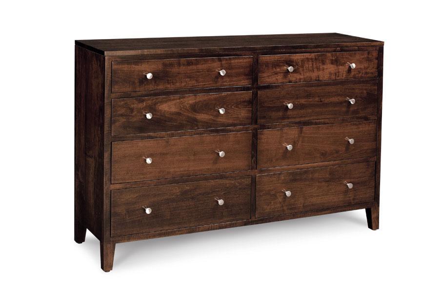 Parkdale 8-Drawer Dresser Bedroom Simply Amish 60 inch Smooth Cherry 