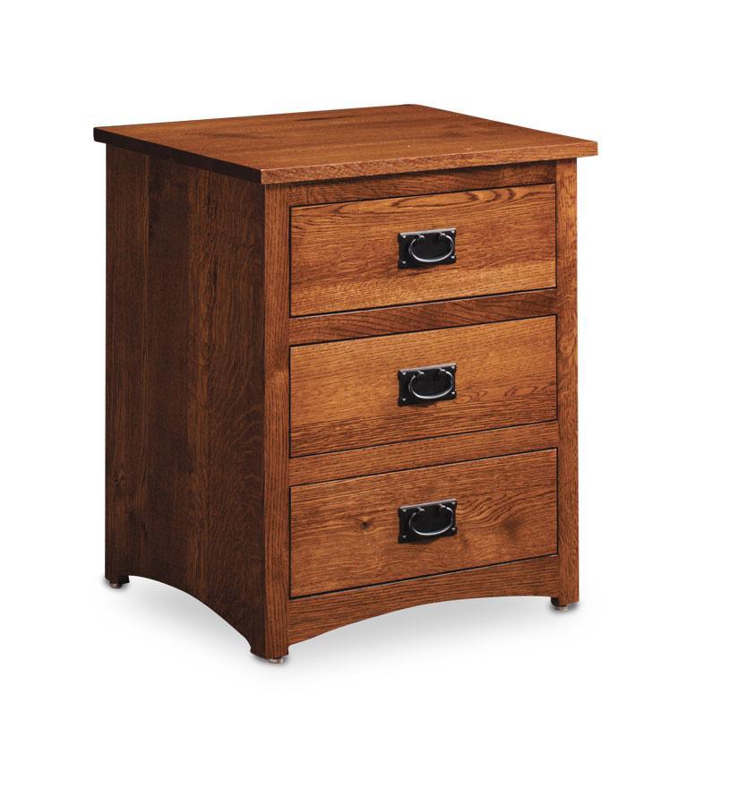 San Miguel Nightstand with Drawers Off Catalog Simply Amish Smooth Cherry 