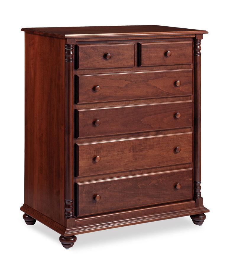 Savannah 6-Drawer Chest Off Catalog Simply Amish Smooth Cherry