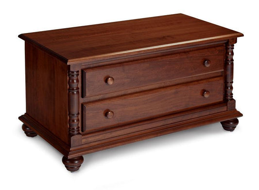 Savannah Blanket Chest with False Fronts Off Catalog Simply Amish Smooth Cherry