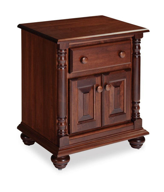 Savannah Nightstand with Doors Off Catalog Simply Amish Smooth Cherry