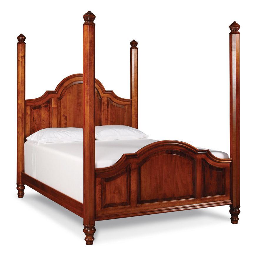 Savannah Poster Bed Off Catalog Simply Amish California King Complete Bed Frame with Footboard Smooth Cherry
