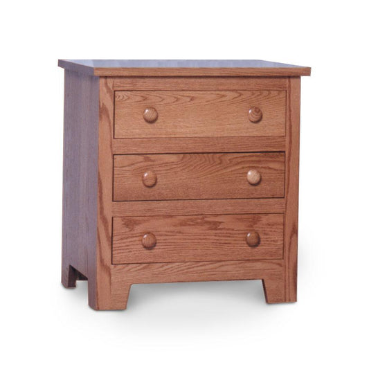 Shaker Nightstand with Drawers Off Catalog Simply Amish Smooth Cherry