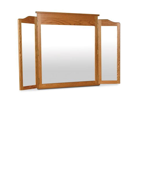 Shaker Tri-View Mirror Off Catalog Simply Amish 50 inch w Smooth Cherry