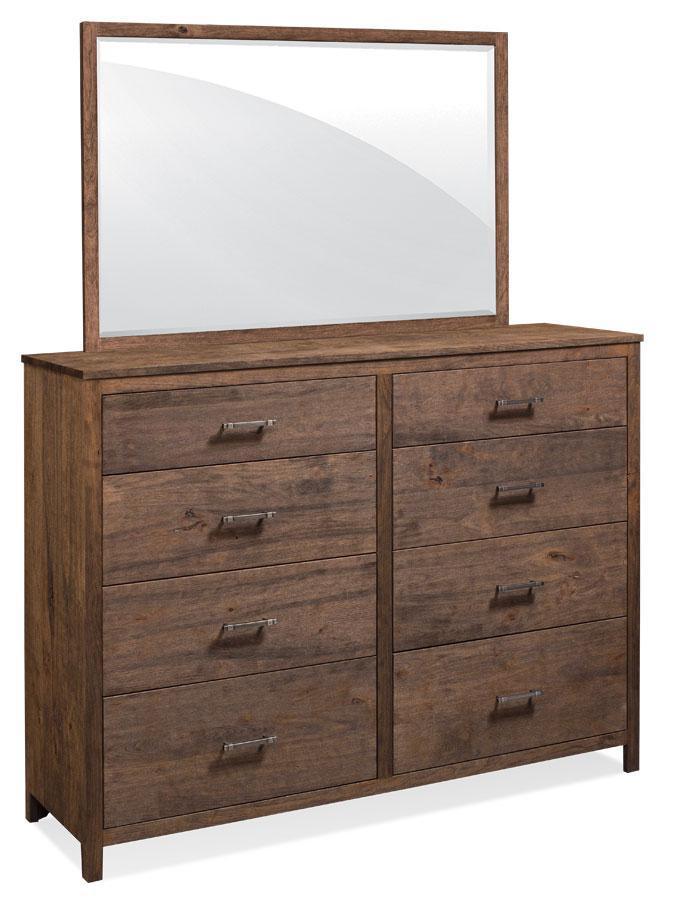 Sheffield Mule Chest Mirror Off Catalog Simply Amish Smooth Cherry 