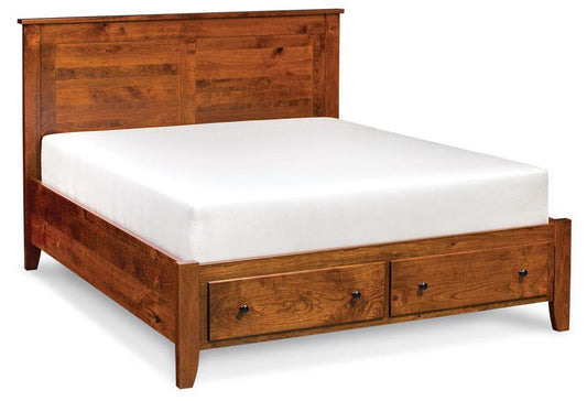 Shenandoah Bed with Footboard Storage Bedroom Simply Amish 