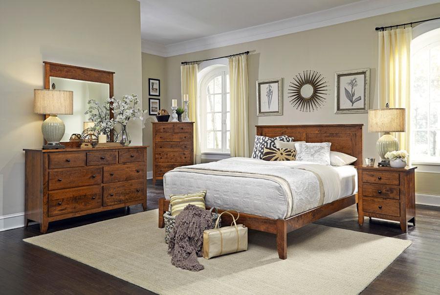 Shenandoah Deluxe Bed Bedroom Simply Amish 