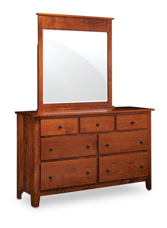 Shenandoah Dresser Mirror Bedroom Simply Amish Smooth Cherry 