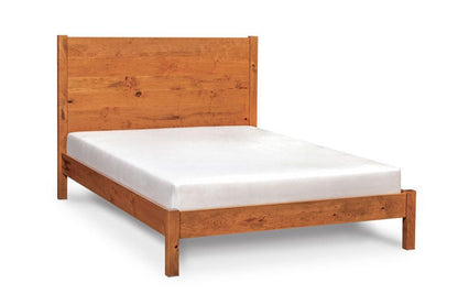 Wildwood Bed Bedroom Simply Amish California King Complete Bed Frame with Footboard Smooth Cherry