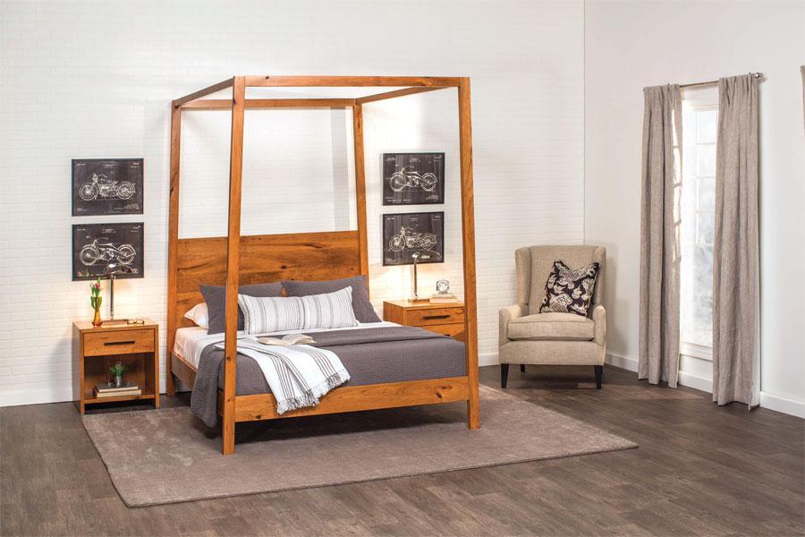 Wildwood Canopy Bed Bedroom Simply Amish 